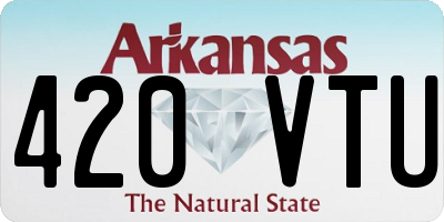 AR license plate 420VTU