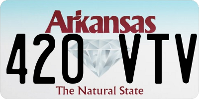AR license plate 420VTV