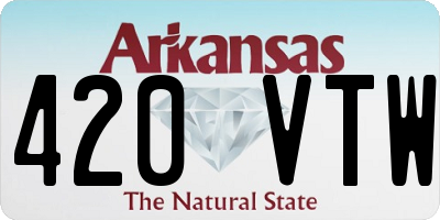 AR license plate 420VTW