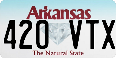 AR license plate 420VTX