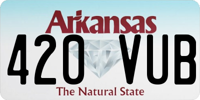 AR license plate 420VUB