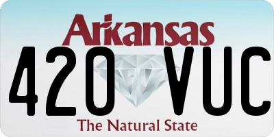 AR license plate 420VUC