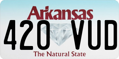 AR license plate 420VUD