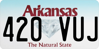 AR license plate 420VUJ