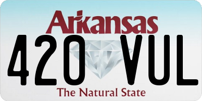 AR license plate 420VUL