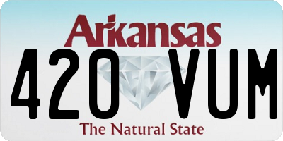 AR license plate 420VUM