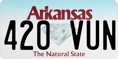 AR license plate 420VUN