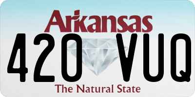 AR license plate 420VUQ