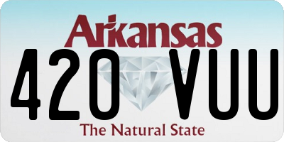 AR license plate 420VUU