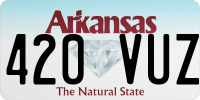AR license plate 420VUZ