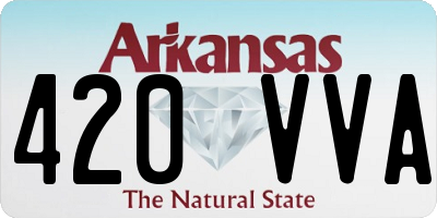 AR license plate 420VVA