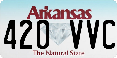 AR license plate 420VVC