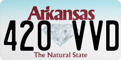 AR license plate 420VVD