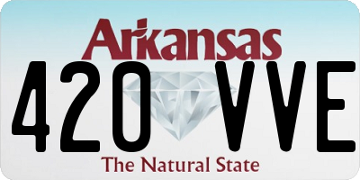 AR license plate 420VVE