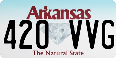 AR license plate 420VVG