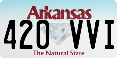 AR license plate 420VVI