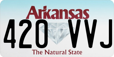 AR license plate 420VVJ