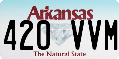 AR license plate 420VVM