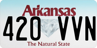 AR license plate 420VVN