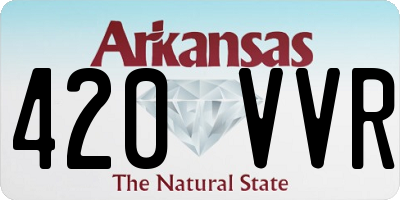 AR license plate 420VVR