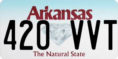 AR license plate 420VVT