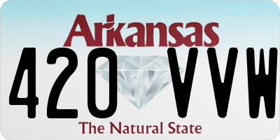 AR license plate 420VVW