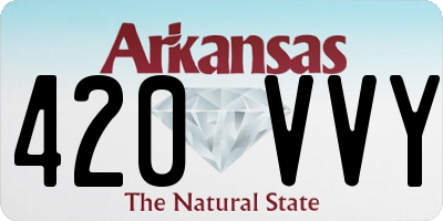 AR license plate 420VVY