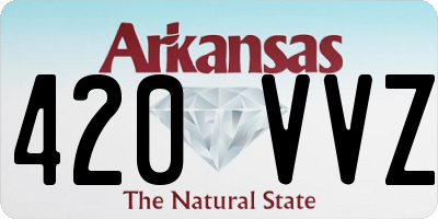 AR license plate 420VVZ