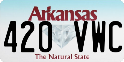 AR license plate 420VWC