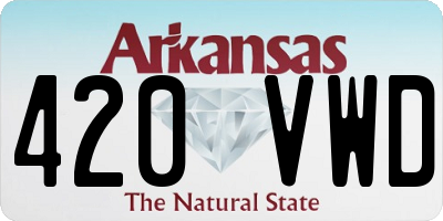 AR license plate 420VWD