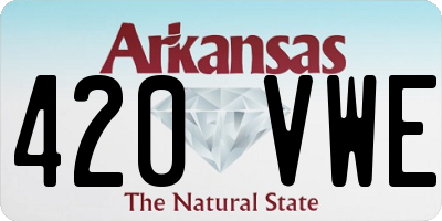 AR license plate 420VWE