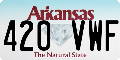 AR license plate 420VWF