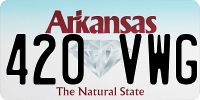 AR license plate 420VWG