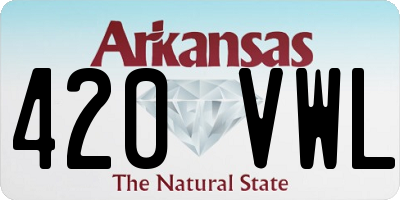 AR license plate 420VWL
