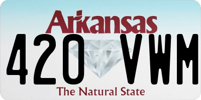 AR license plate 420VWM
