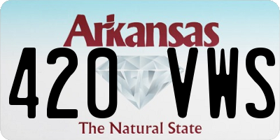 AR license plate 420VWS