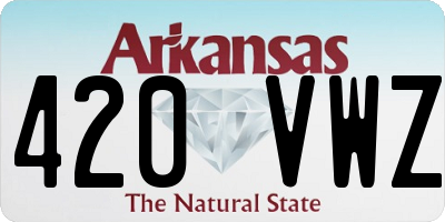AR license plate 420VWZ