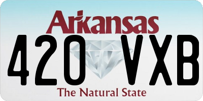 AR license plate 420VXB