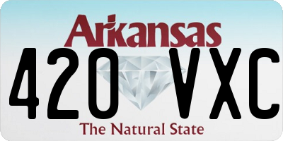 AR license plate 420VXC