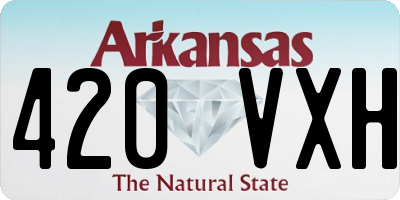 AR license plate 420VXH
