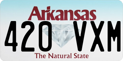 AR license plate 420VXM