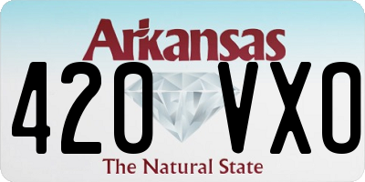 AR license plate 420VXO