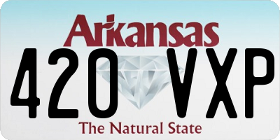 AR license plate 420VXP