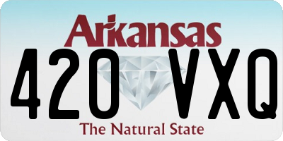 AR license plate 420VXQ