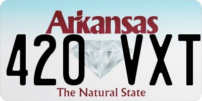 AR license plate 420VXT