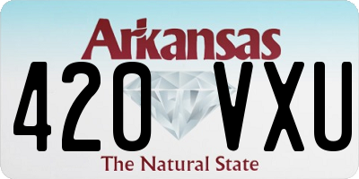 AR license plate 420VXU