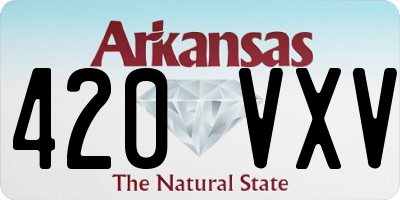 AR license plate 420VXV