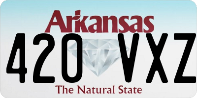 AR license plate 420VXZ