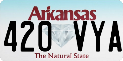 AR license plate 420VYA