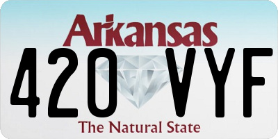 AR license plate 420VYF